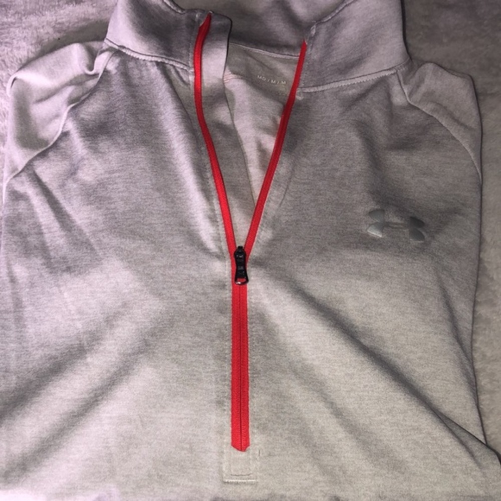 Under Armour Half Zip Athletic Top Shirt Women’s Medium heat Gear - Picture 13 of 14